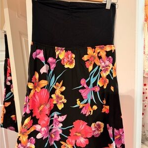 Roxy Black and Pink Skirt